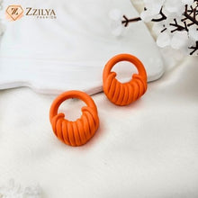Orange Drop Earrings