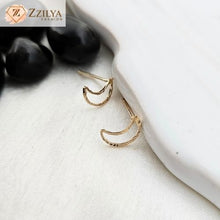 Golden Moon Stud earrings