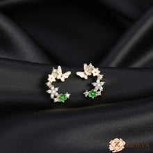 Enchanted Butterfly & Floral Pave Statement Earrings Under Rs 99