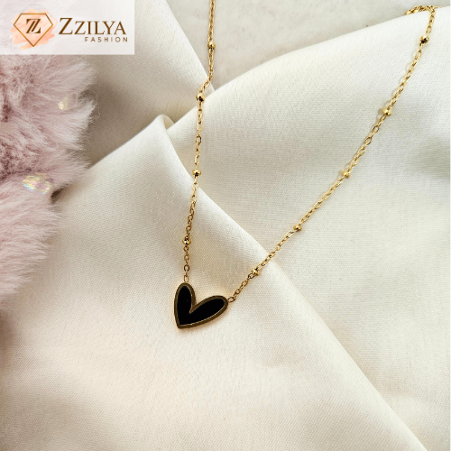 Love heart anti tarnish necklace