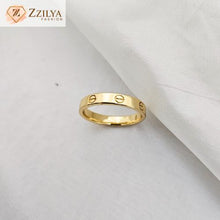 Cartier Unisex Band Ring 18K Gold Plated Anti-Tarnish