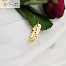 Cartier Unisex Band Ring 18K Gold Plated Anti-Tarnish