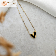 Love heart anti tarnish necklace