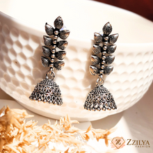 Silver Petal Jhumkis