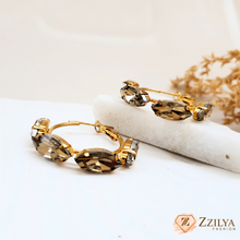 Golden Glamour Hoops