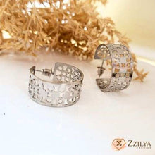 Black Hoop Earings Oxidized Earrings