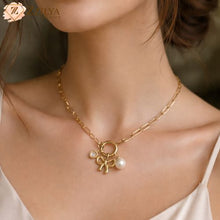 Golden Bow Charms 18K Gold Plated Anti Tarnish Necklace