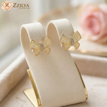 Gold butterfly earrings under rs 99 by zzilya fashion