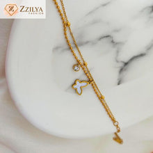 Luxury butterfly charm bracelet – water resistant, anti tarnish, everyday jewelry for women