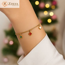 ZzilyaFashion aesthetic clover bracelet for everyday, office, and festive wear