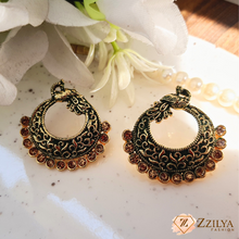 Azure Majesty Ethnic Earrings for Women
