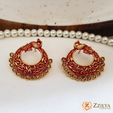 Azure Majesty Ethnic Earrings for Women