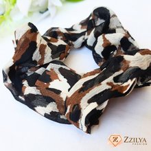 Leopard Hair Aesthethic Scrunchies