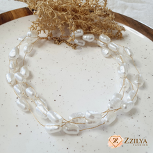 White Champagne Korean Necklace