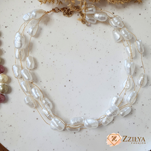 White Champagne Korean Necklace