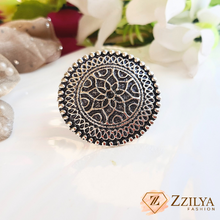 Blossom Glow Sterling Silver Statement Rings